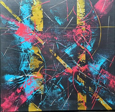 Painting titled "Nine" by Yimba, Original Artwork, Acrylic