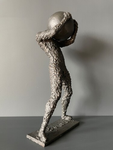 Скульптура под названием "Atlas" - Patrice Bernard, Подлинное произведение искусства, Бронза