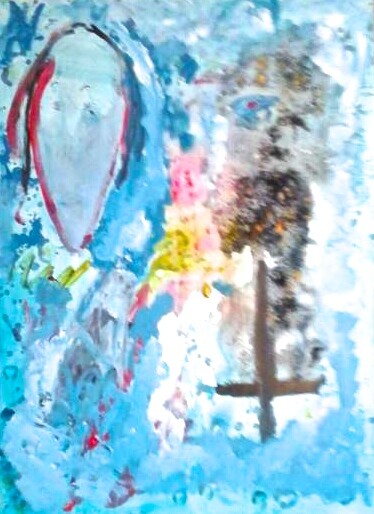 Peinture intitulée "reve de femme divin…" par Patrice Bourgeois, Œuvre d'art originale