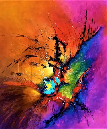 Exubérance Peinture intitulée "Exubérance" par Patrice Bru, Œuvre d'art originale, Acrylique