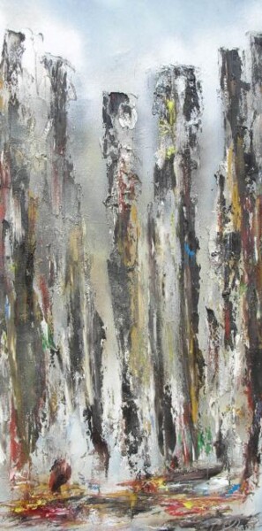 Painting titled "Espace" by Patrice Brunet, Original Artwork
