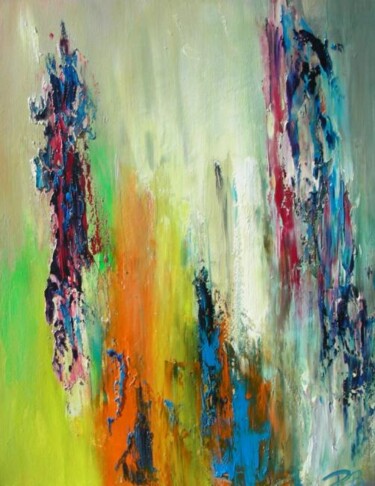 Painting titled "Dimensions" by Patrice Brunet, Original Artwork