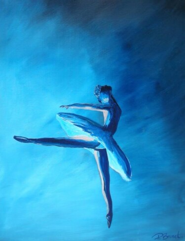 Painting titled "La ballerine" by Patrice Brunet, Original Artwork