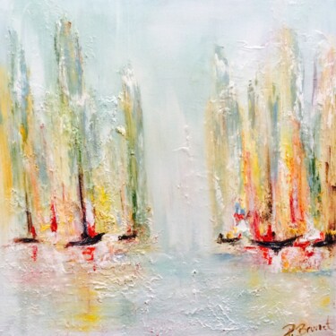 Painting titled "La baie" by Patrice Brunet, Original Artwork