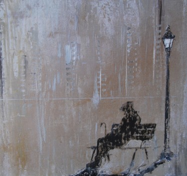 Schilderij getiteld ""L'hiver" (4/4) Les…" door Patrice Butel, Origineel Kunstwerk, Olie