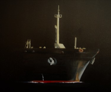 Malerei mit dem Titel "Cargo" von Patrice Butel, Original-Kunstwerk, Öl