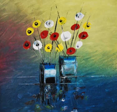 "Bouquet de fleurs n…" başlıklı Tablo Patrice Butel tarafından, Orijinal sanat, Akrilik