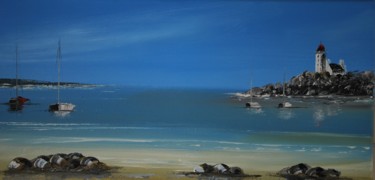 Malarstwo zatytułowany „Paysage breton n°21…” autorstwa Patrice Butel, Oryginalna praca, Olej