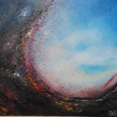 Tableau abstrait multicolore contemporain nuage - Master Apollon