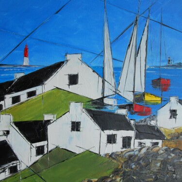 Painting titled "Breizh gweledva 2203" by Patrice Butel, Original Artwork, Oil