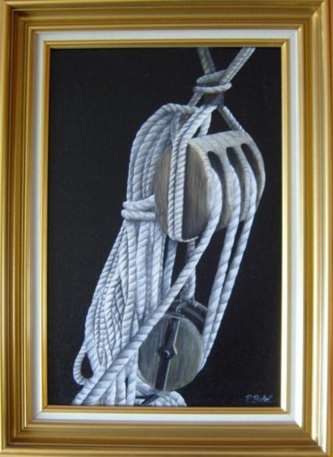 Painting titled "Cordages marins" by Patrice Butel, Original Artwork, Other