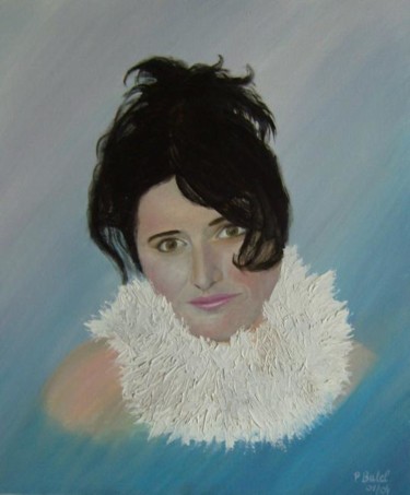 Painting titled "My Flo" by Patrice Butel, Original Artwork, Oil