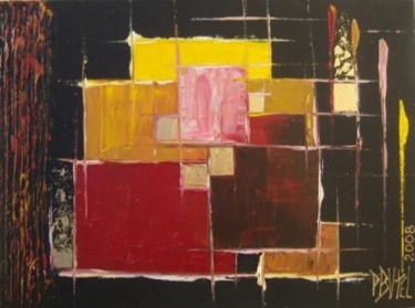Peinture intitulée "Abstrait n°5" par Patrice Butel, Œuvre d'art originale, Huile