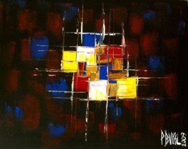 Peinture intitulée "Abstrait n°9" par Patrice Butel, Œuvre d'art originale, Huile
