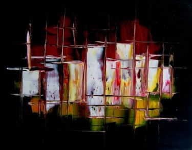 Peinture intitulée "Abstrait n°10" par Patrice Butel, Œuvre d'art originale, Huile