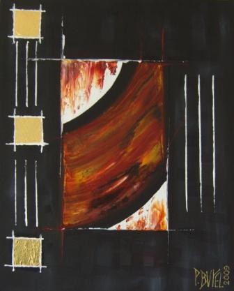 Painting titled "Abstraction n°13" by Patrice Butel, Original Artwork, Oil