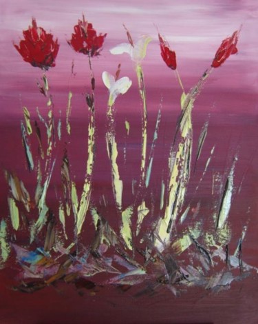 Peinture intitulée "Prélude au printemps" par Patrice Butel, Œuvre d'art originale, Huile