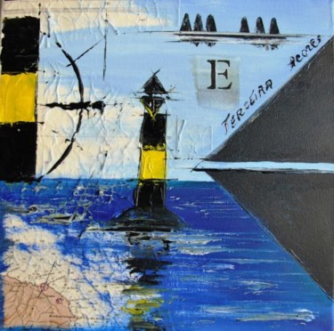 Schilderij getiteld "Acores Terceira Est" door Patrice Butel, Origineel Kunstwerk, Olie