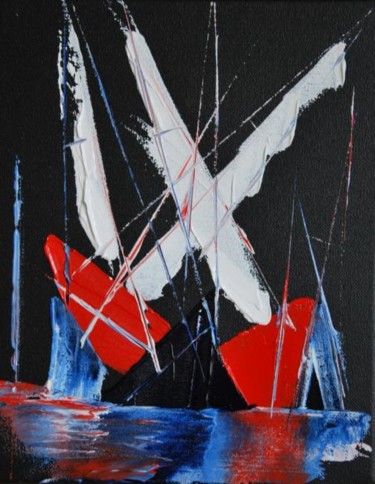 Peinture intitulée "Fortune de mer" par Patrice Butel, Œuvre d'art originale, Huile
