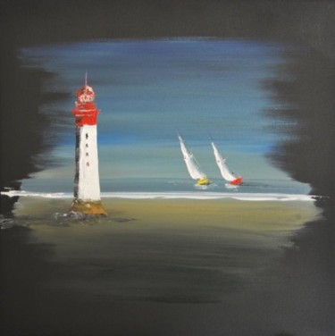 Картина под названием "Chauveau île de Ré" - Patrice Butel, Подлинное произведение искусства, Масло