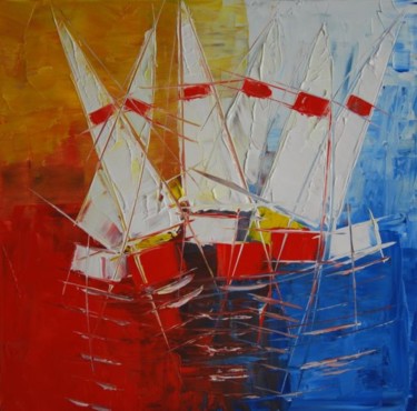 Painting titled "Festivoiles 228" by Patrice Butel, Original Artwork, Oil