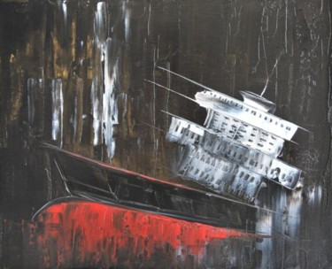 Peinture intitulée "Cargo n°01HS" par Patrice Butel, Œuvre d'art originale, Huile