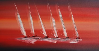 Painting titled "Armada" by Patrice Butel, Original Artwork, Oil