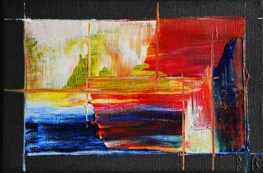 Peinture intitulée "Abstrait n°85" par Patrice Butel, Œuvre d'art originale, Huile