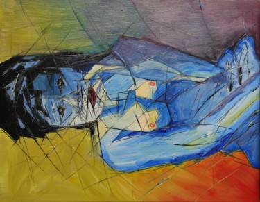 Peinture intitulée "Louisa" par Patrice Butel, Œuvre d'art originale, Huile