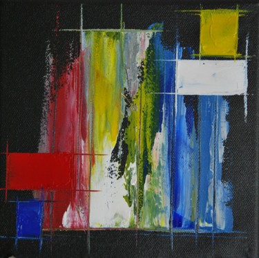 Peinture intitulée "Abstrait n°97" par Patrice Butel, Œuvre d'art originale, Huile