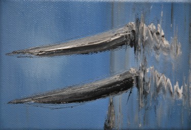 Peinture intitulée "Deux voiliers" par Patrice Butel, Œuvre d'art originale