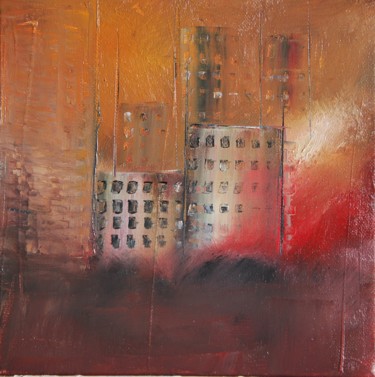 Peinture intitulée "Building 113th aven…" par Patrice Butel, Œuvre d'art originale