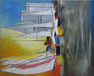 Painting titled "Rochelle sailing" by Patrice Butel, Original Artwork