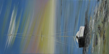 Peinture intitulée "Le solitaire" par Patrice Butel, Œuvre d'art originale, Huile