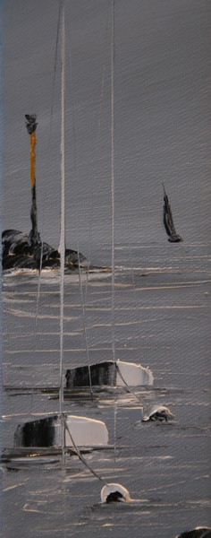 Peinture intitulée "Mouillage-593" par Patrice Butel, Œuvre d'art originale, Huile