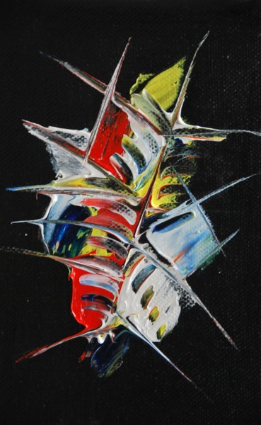 Pittura intitolato "Abstrait-n-111" da Patrice Butel, Opera d'arte originale, Olio