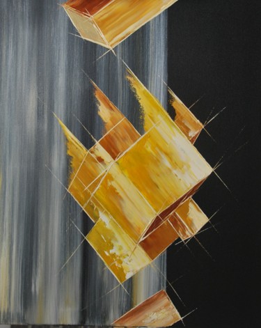 Peinture intitulée "Abstraction-geometr…" par Patrice Butel, Œuvre d'art originale, Huile