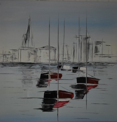 Painting titled "La Rochelle-672" by Patrice Butel, Original Artwork, Oil