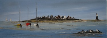 Malerei mit dem Titel "Bretagne 679" von Patrice Butel, Original-Kunstwerk, Öl