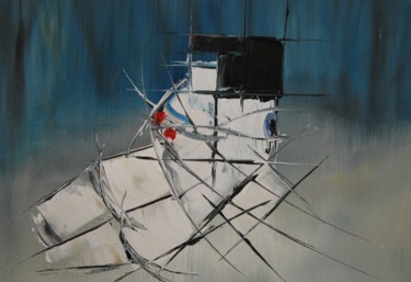 Malerei mit dem Titel "Nu de Louise" von Patrice Butel, Original-Kunstwerk, Öl