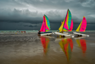 Photography titled "On plie les voiles !" by Patrice Corbin, Original Artwork, Digital Photography