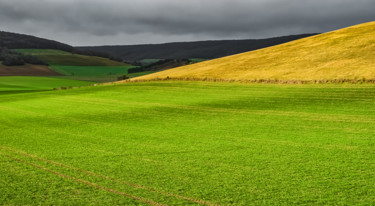 Photography titled "Collines bourguigno…" by Patrice Corbin, Original Artwork, Digital Photography