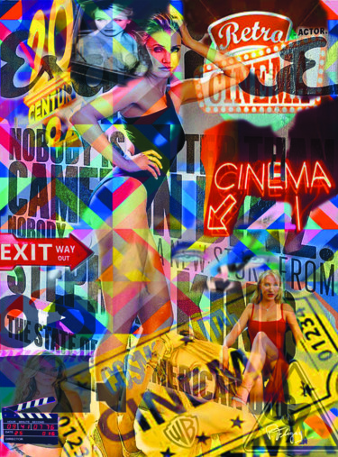Grafika cyfrowa / sztuka generowana cyfrowo zatytułowany „Diaz” autorstwa Patrice Fligny, Oryginalna praca, Malarstwo cyfrowe