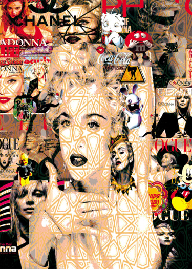 Arte digital titulada "Madonna 3 bis 5" por Patrice Fligny, Obra de arte original, Modelado 3D