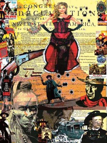 déclaration western Arte digitale intitolato "déclaration western" da Patrice Fligny, Opera d'arte originale, Lavoro digitale 2D