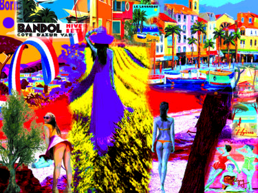 Pintura intitulada "Var couleurs" por Patrice Fligny, Obras de arte originais, Trabalho Digital 2D
