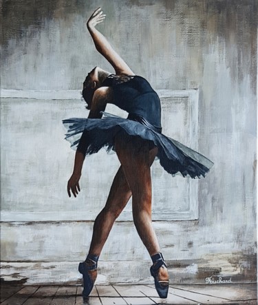 Malerei mit dem Titel "La Ballerine" von Patrice Fouchard, Original-Kunstwerk, Acryl