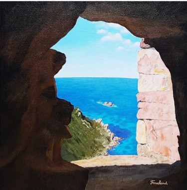 Peinture intitulée "Fenêtre sur l'Horiz…" par Patrice Fouchard, Œuvre d'art originale, Acrylique