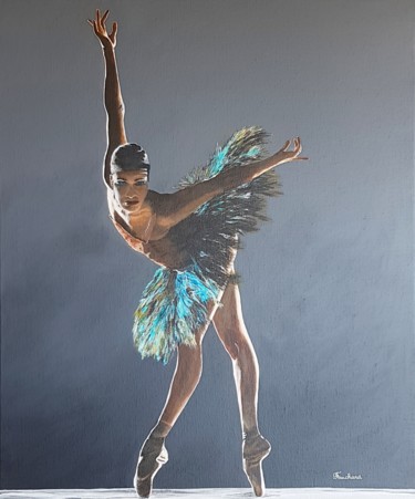 Peinture intitulée "L'Oiseau Ballerine" par Patrice Fouchard, Œuvre d'art originale, Acrylique