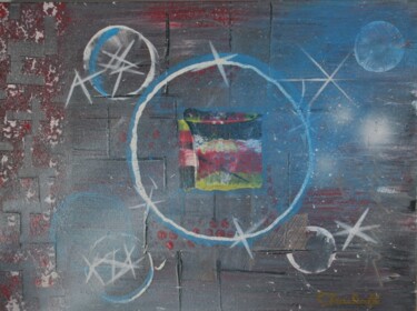 Картина под названием "N°17" - Patrice Gruchala, Подлинное произведение искусства, Акрил Установлен на Деревянная рама для н…